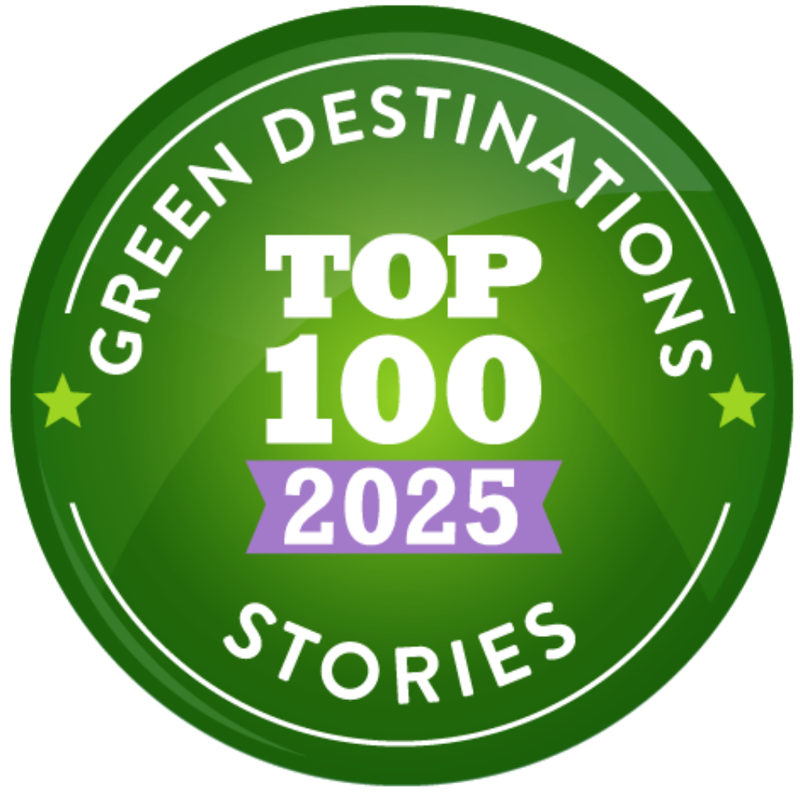 Green Destinations Top 100 Stories 2025 badge earned by Sian Ka an